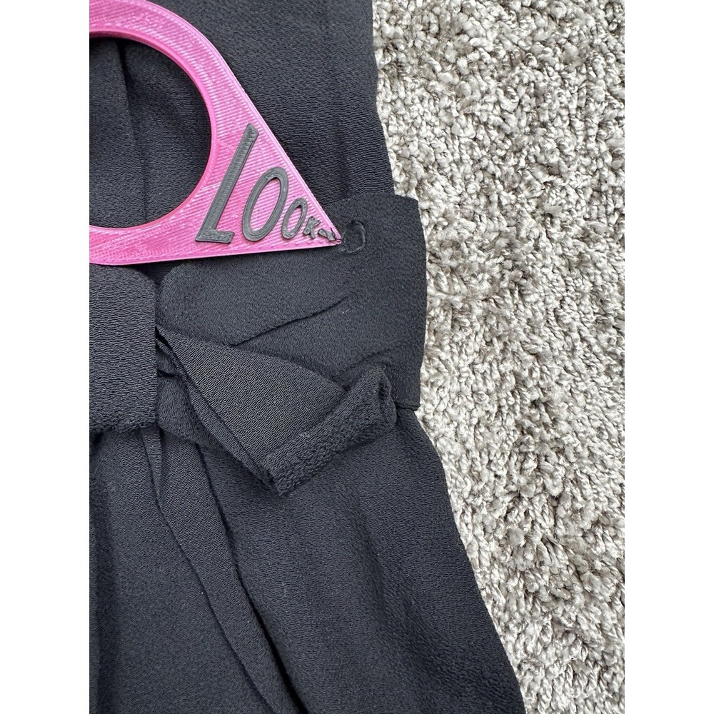 Kate Spade Womens Dress Size 2 Black Bow Waist V Neck Cocktail Career Old Money - Picture 10 of 12